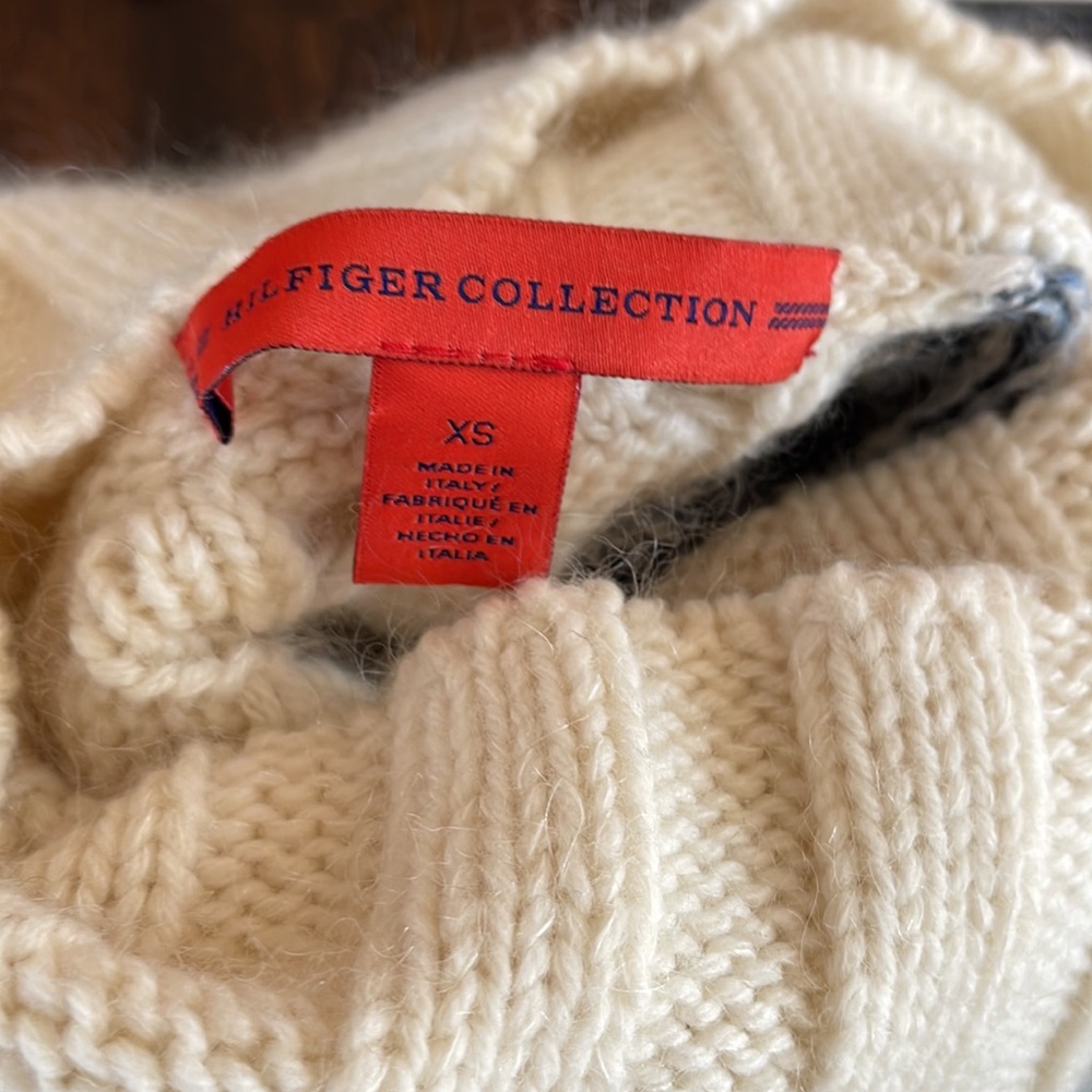 Hilfiger Collection Color Block Turtleneck Poncho… - image 7